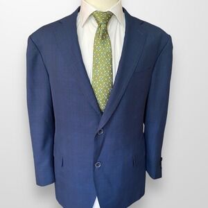 Executive Collection Tom James Custom Blazer Mens‎ 42 Plaid Casual Sport Coat